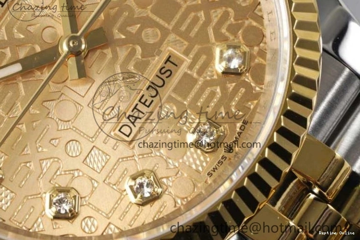 0110 Tailored DateJust 36mm DIWF 1:1 Best Edition 904L Steel Computer Dial Diamonds Markers on SS YG Jubilee Bracelet SA 2314